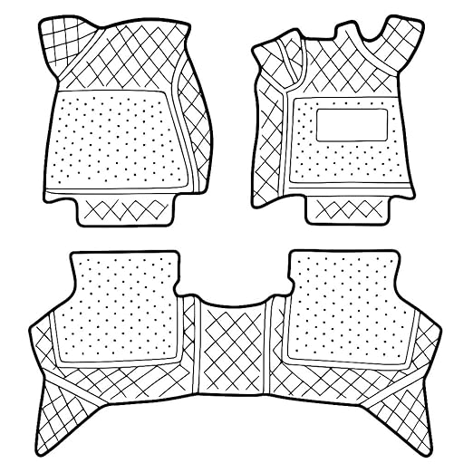 Beige 7d Floor Mats for Cars | Torque_India_