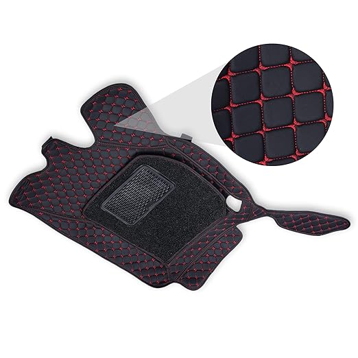 Black And Red 7d Floor Mats for Cars | Torque_India_