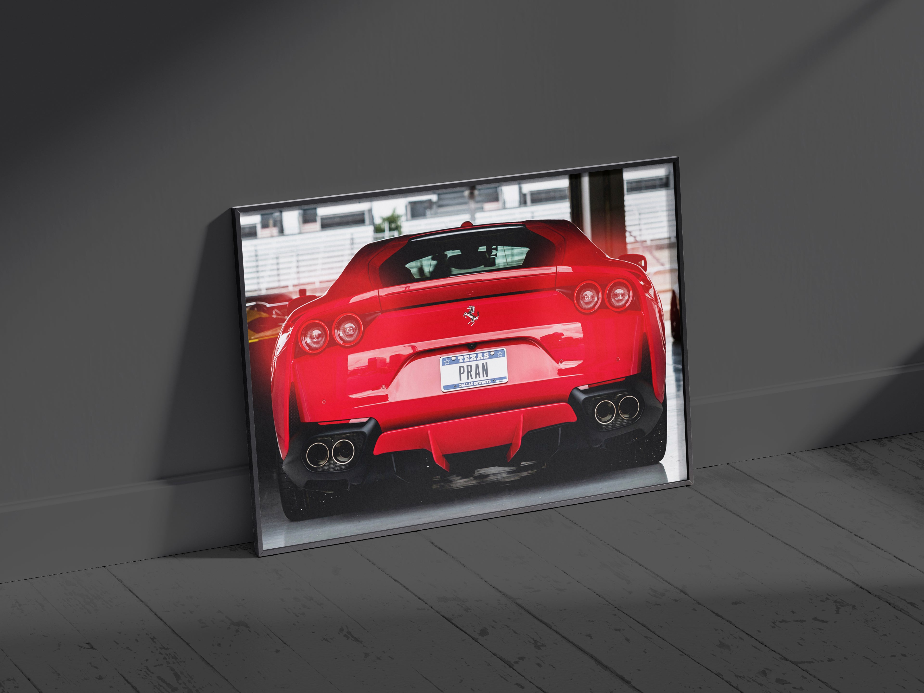 Ferrari 812 | Neon LED Car Poster