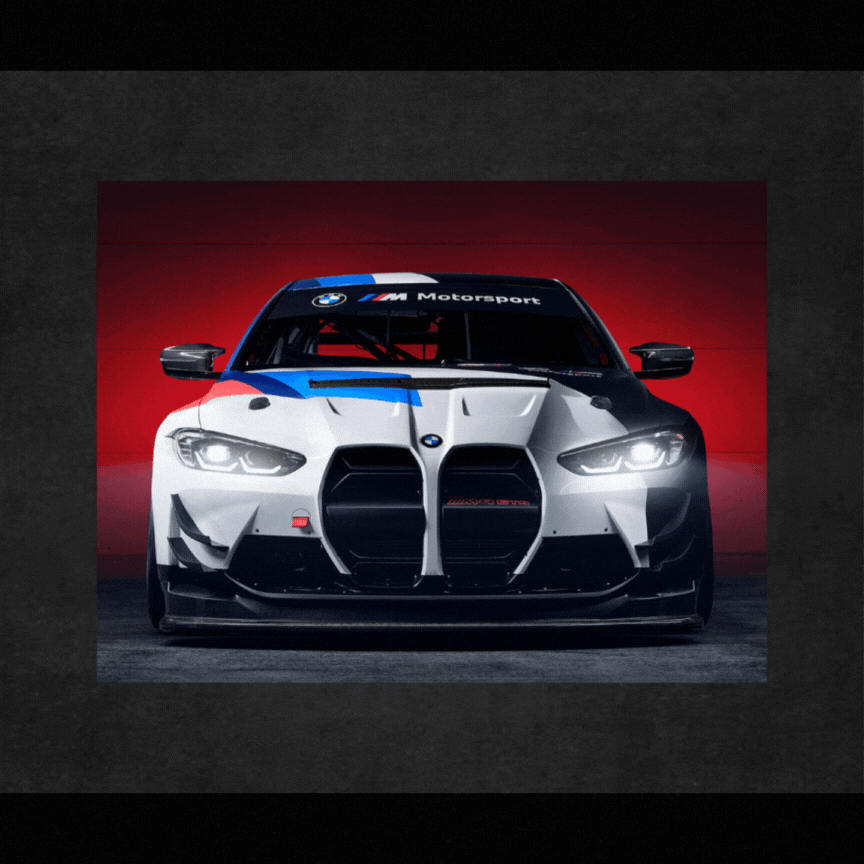 BMW M4 GT312 |  Neon LED Car Posters