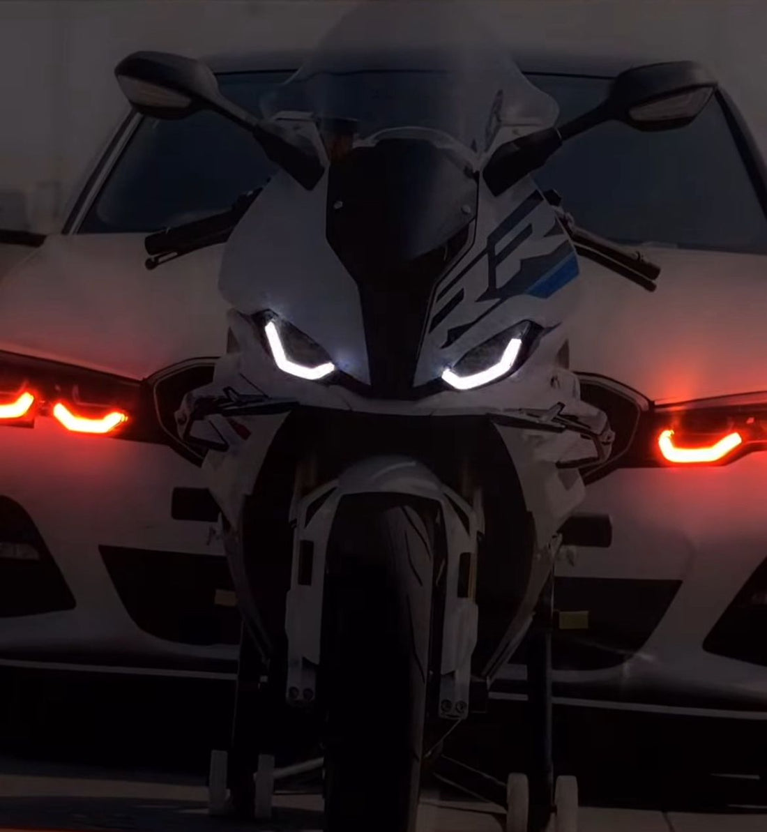 🏍️ Beast Mode Activated: BMW S1000RR x BMW M340i Poster | Custom Dual-Machine Art Install