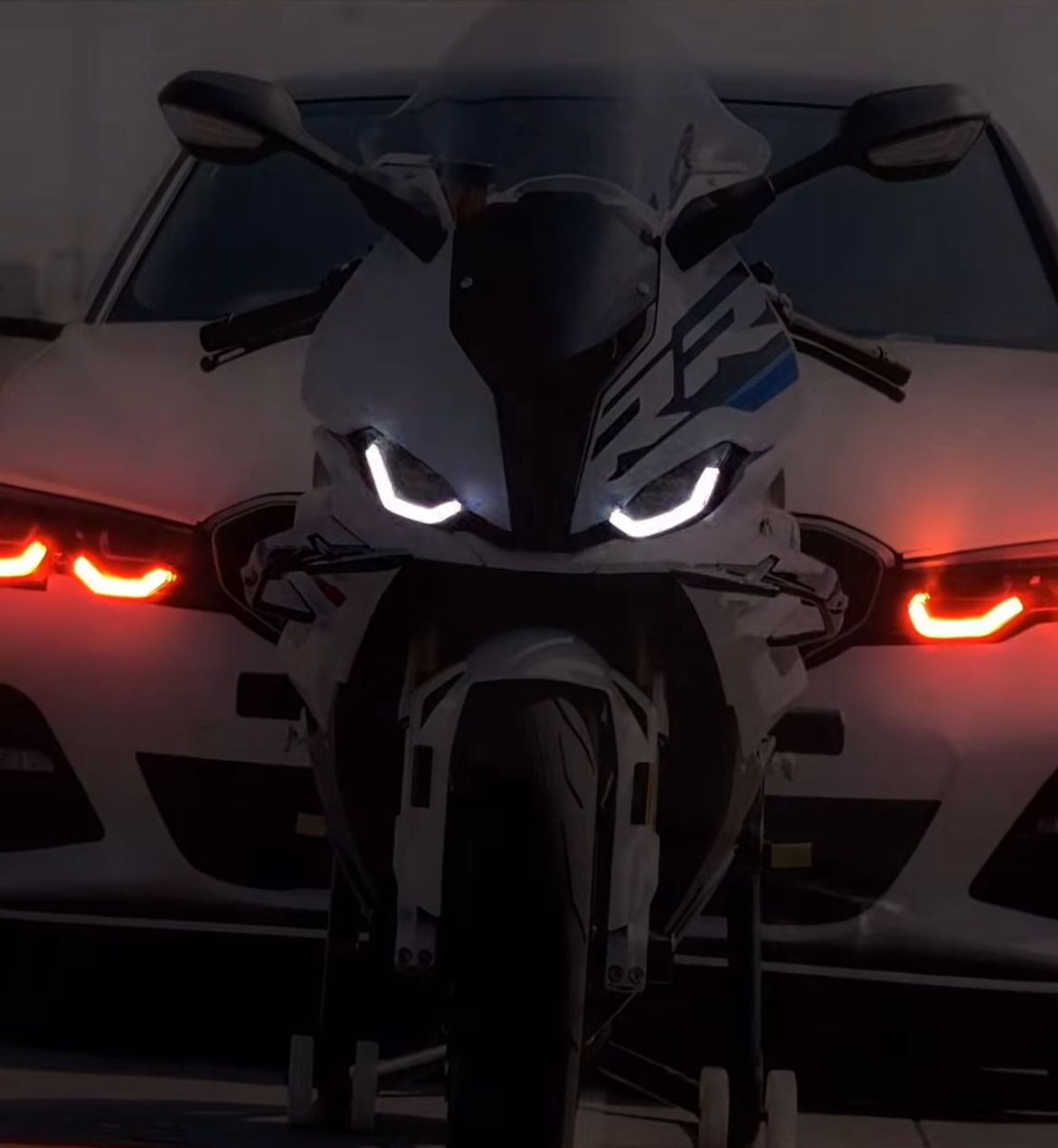 🏍️ Beast Mode Activated: BMW S1000RR x BMW M340i Poster | Custom Dual-Machine Art Install