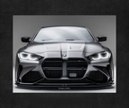 BMW M4 G80 | Neon LED Poster