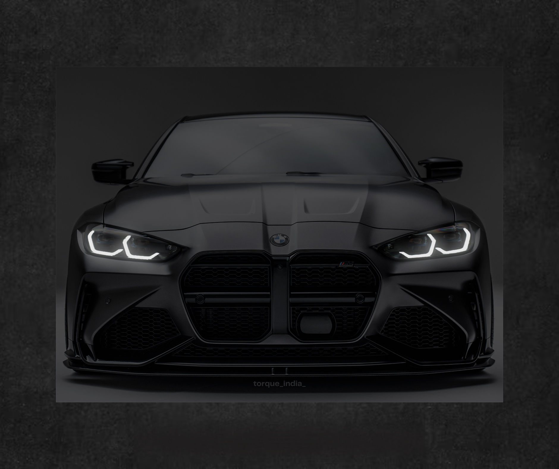 BMW M4 G80 | Neon LED Poster