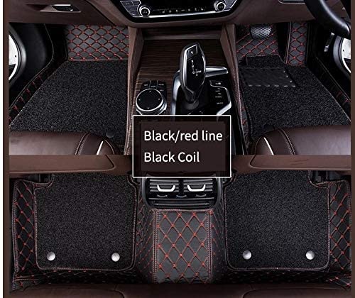 Black And Red 7d Floor Mats for Cars | Torque_India_