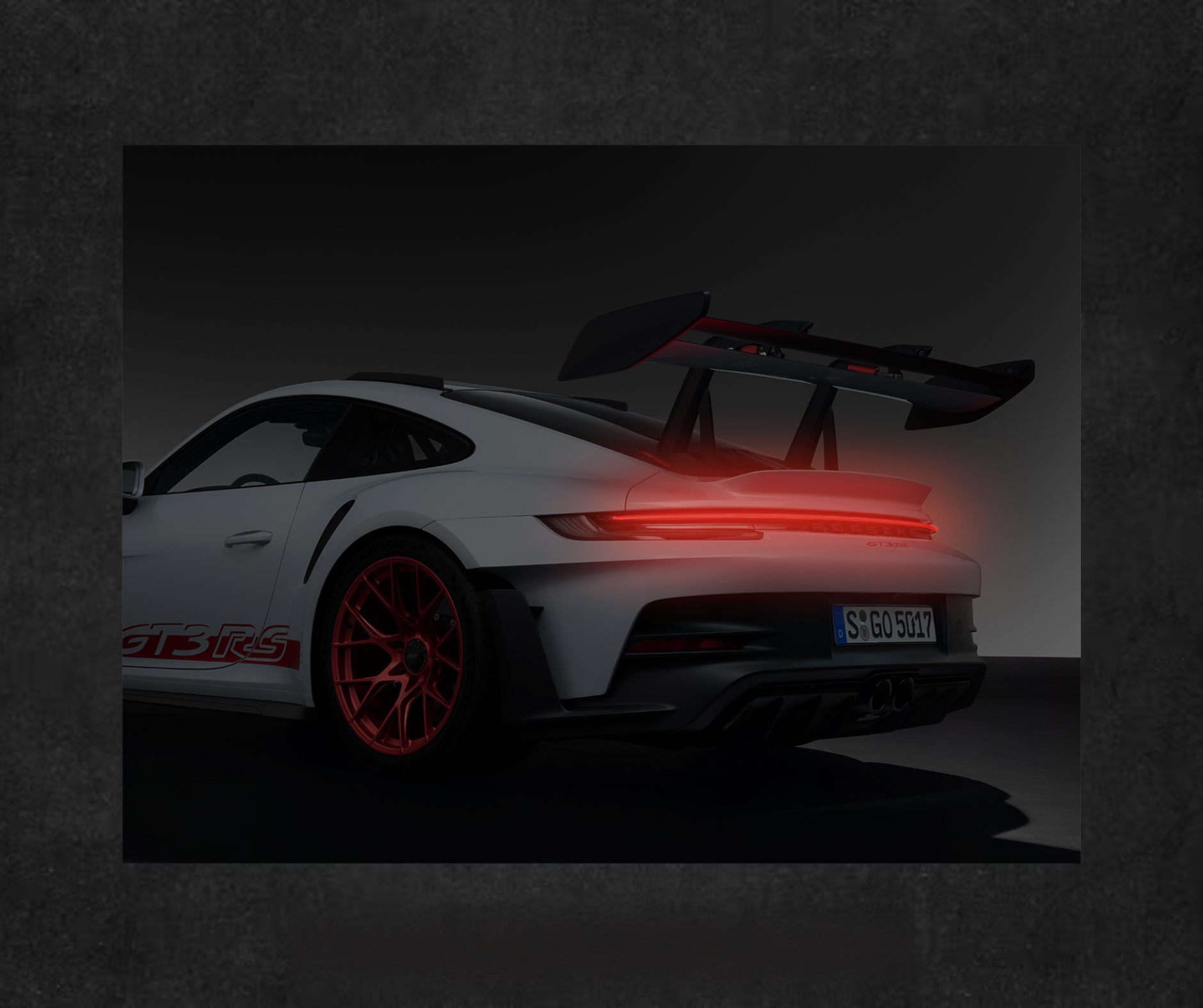 Porsche GT3RS | Neon LED Poster