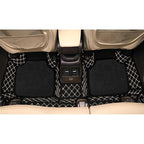 Black and Beige 7d Floor Mats for Cars | Torque_India_