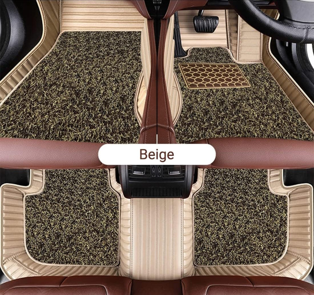 Beige 9d Floor Mats for Cars | Torque_India_