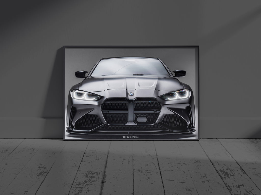 BMW M4 G80 | Neon LED Poster