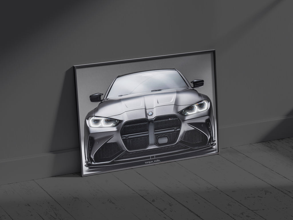 BMW M4 G80 | Neon LED Poster