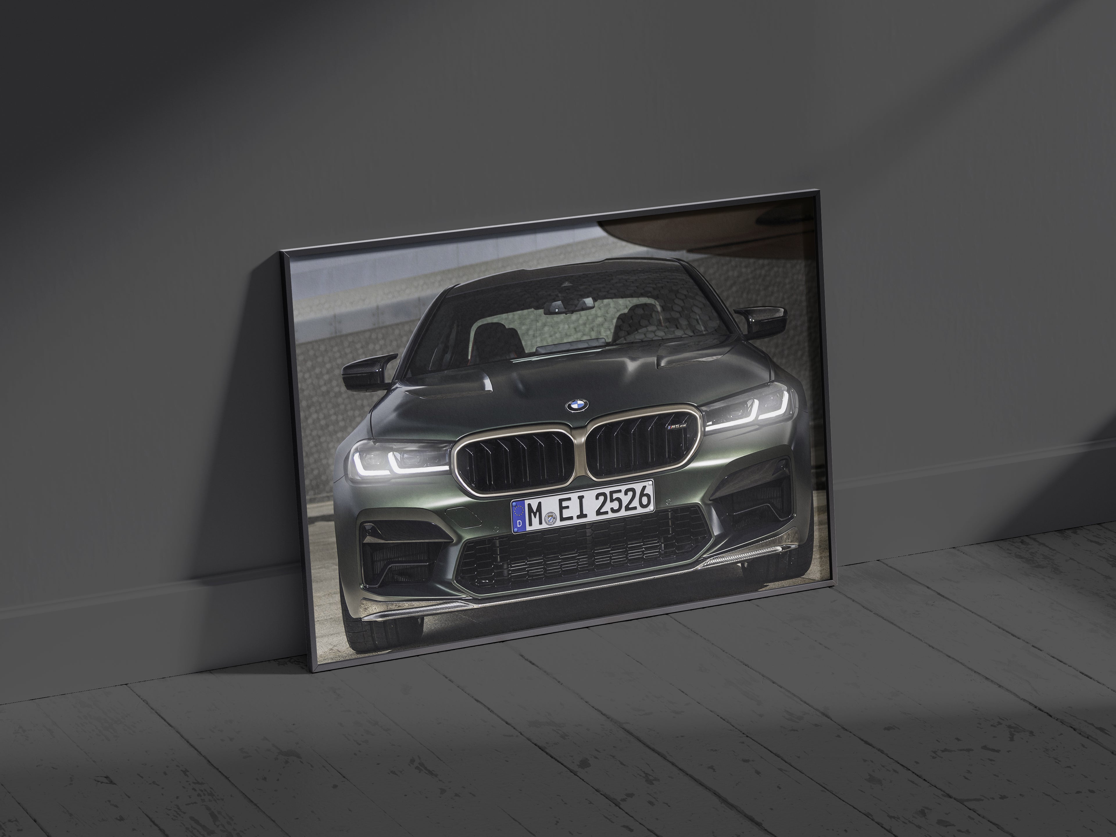 BMW M5 CS | Neon LED Poster