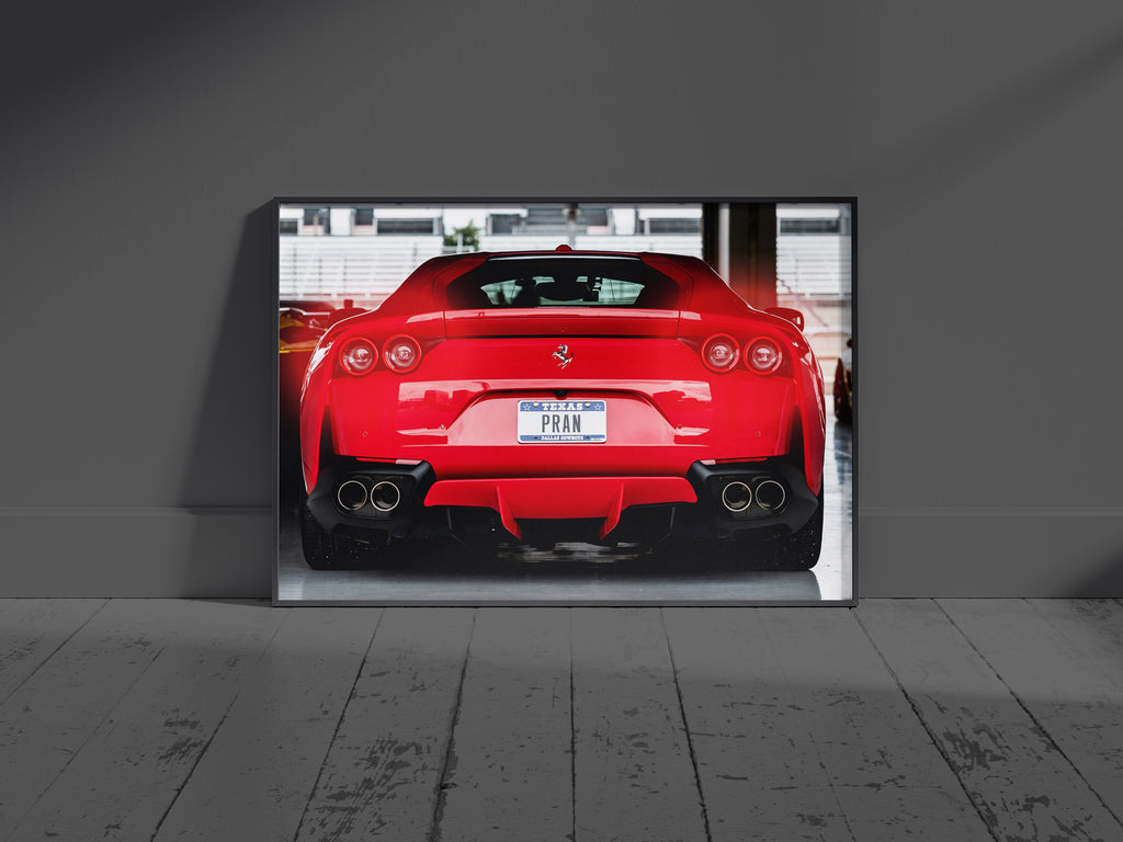 Ferrari 812 | Neon LED Car Poster