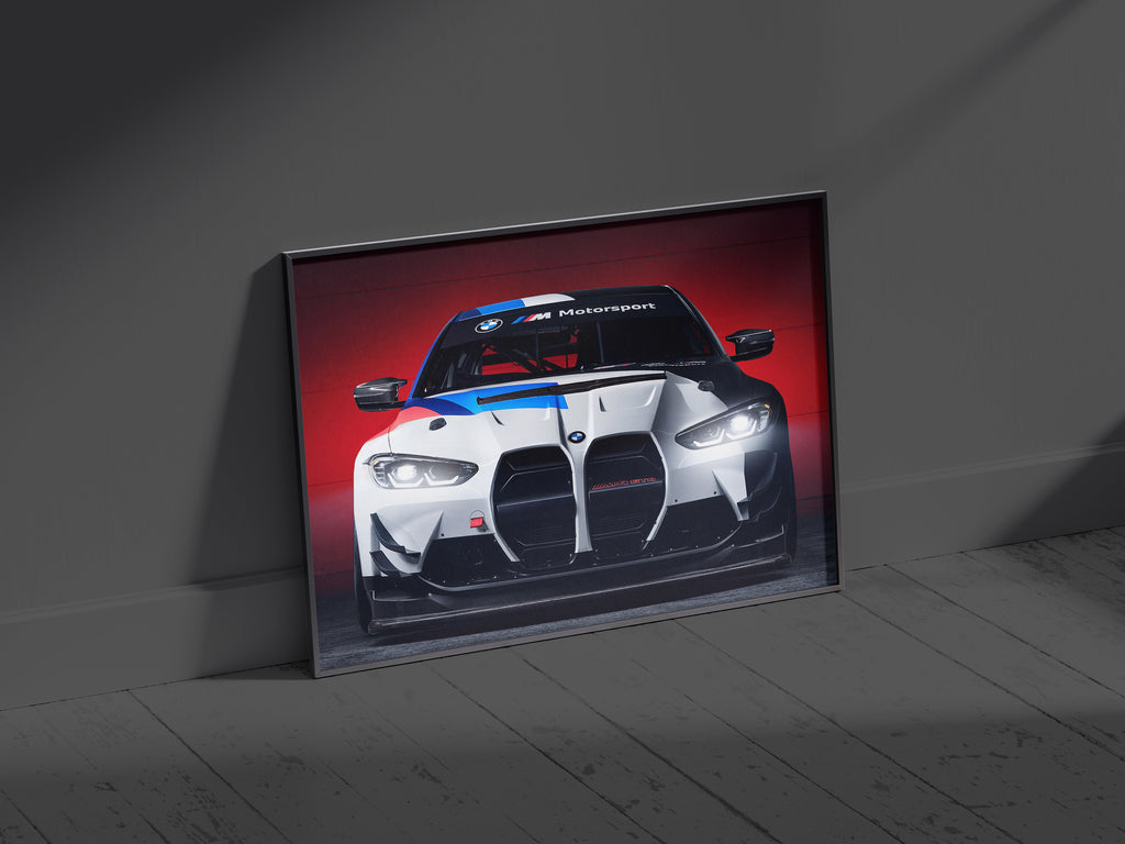 BMW M4 GT312 |  Neon LED Car Posters