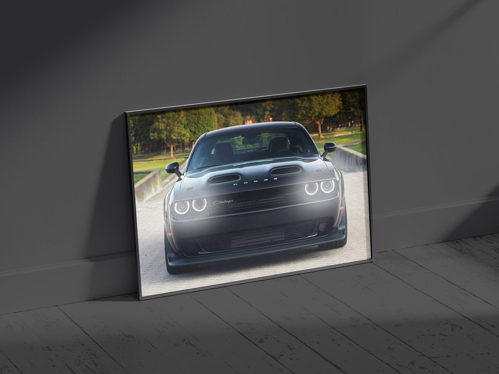 Dodge Challenger SRT | Neon LED Car Posters