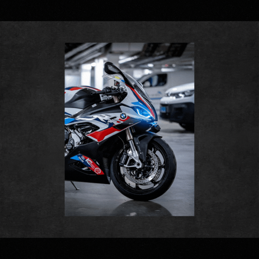 BMW S1000RR | Neon LED Bike Posters