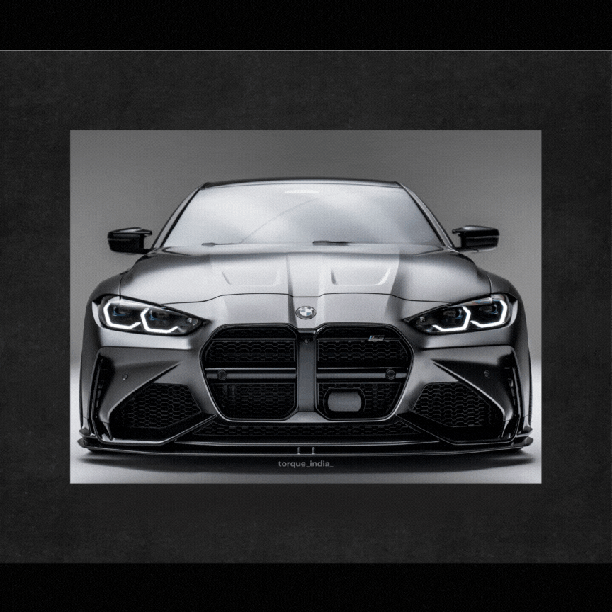 BMW M4 G80 | Neon LED Poster