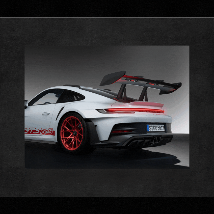 Porsche GT3RS | Neon LED Poster