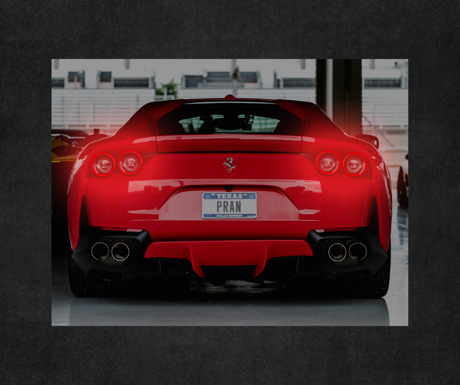 Ferrari 812 | Neon LED Car Poster