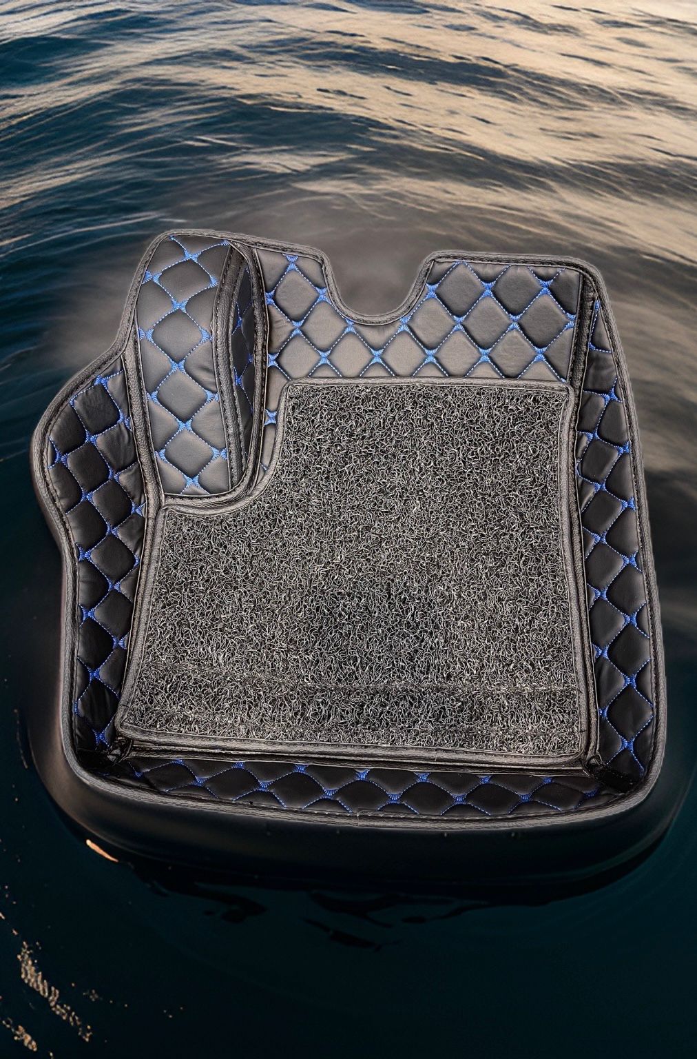Black and Blue 7d Floor Mats for Cars | Torque_India_